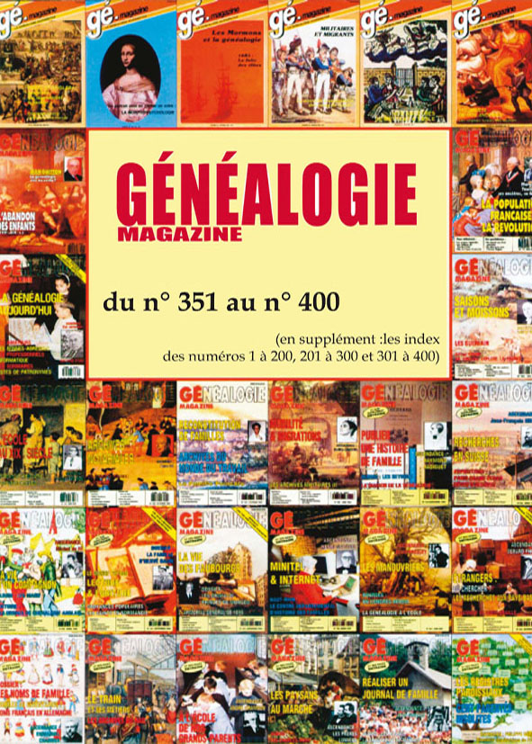 Dvd-Rom N° 8 - Généalogie Magazine du n° 351 au n° 400